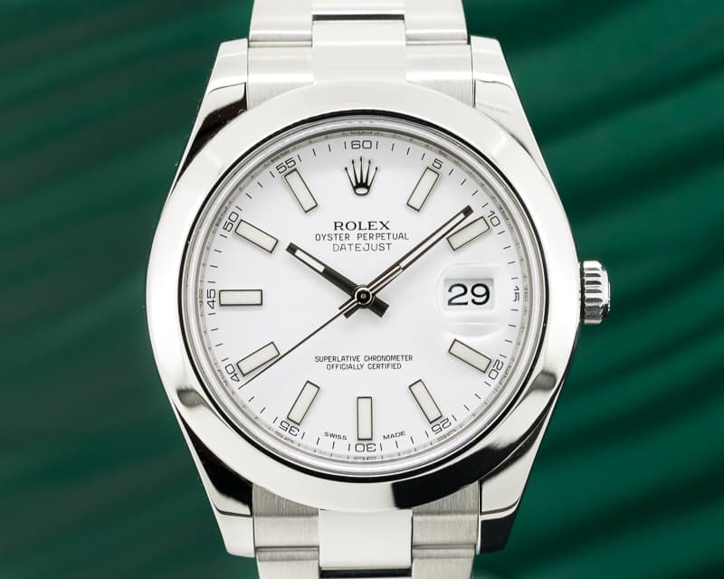 Rolex Datejust II SS White Dial 