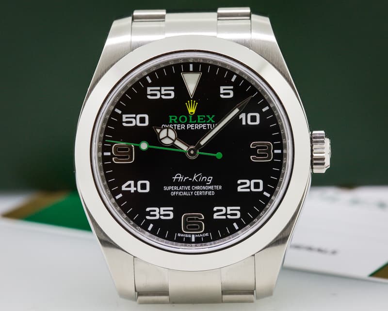 Rolex Air King Black Dial SS 