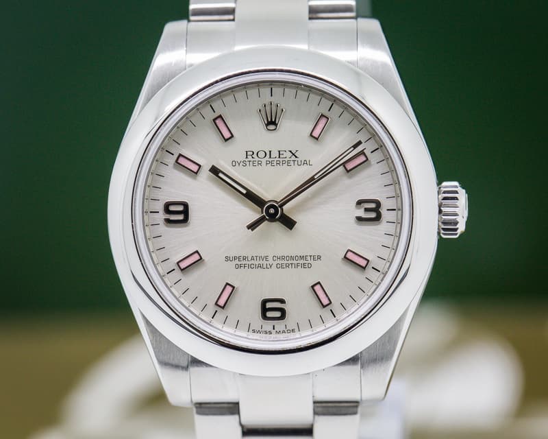 Rolex Oyster Perpetual Ladies Silver Dial