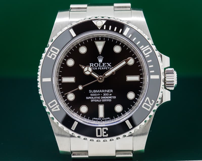 Rolex Submariner No Date Ceramic Bezel SS
