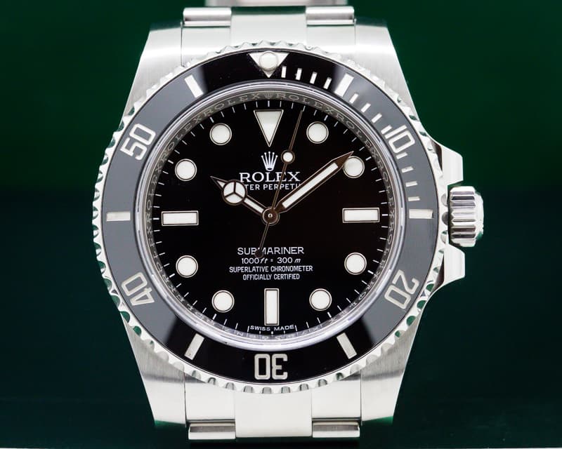Rolex Submariner No Date Ceramic Bezel SS 
