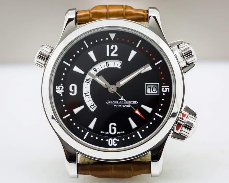 Jaeger LeCoultre Master Compressor Memovox SS / Leather