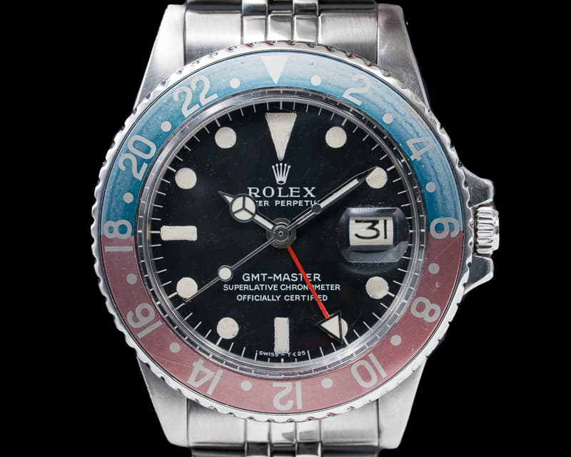 Rolex Vintage GMT Master "Pepsi Bezel" SS / Jubilee Circa 1978