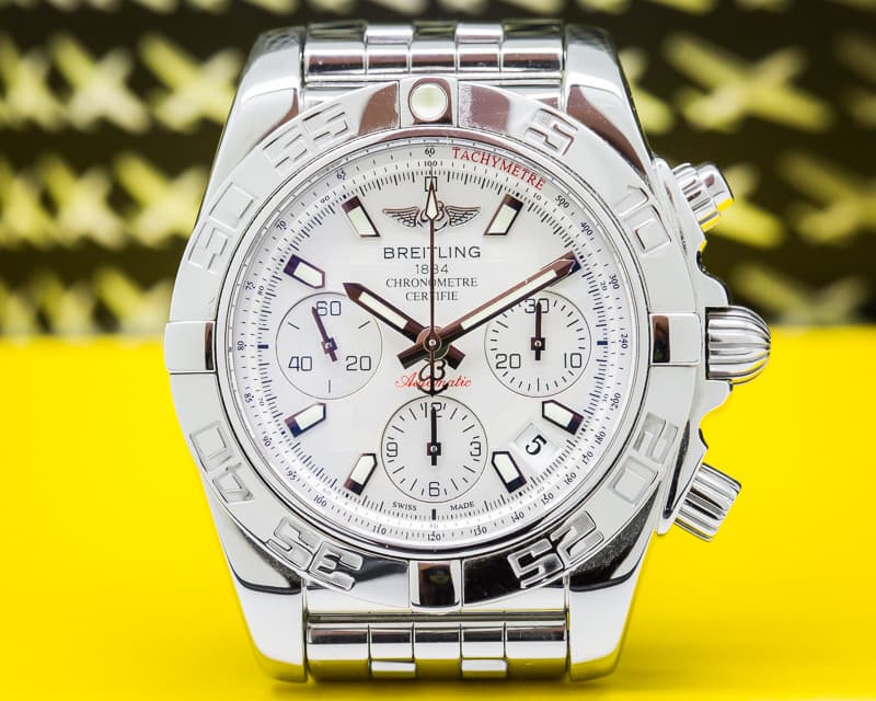 Breitling Chronomat 41 Silver Dial SS / SS Bracelet