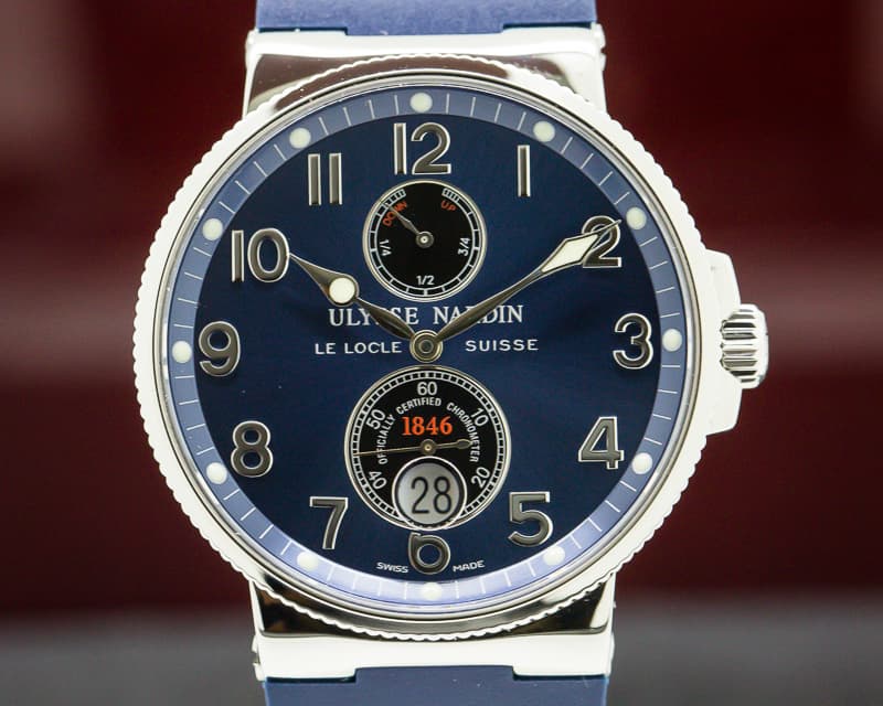 Ulysse Nardin Marine Chronometer Blue SS / Blue Rubber