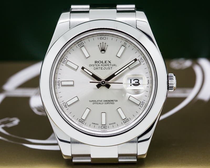 Rolex Datejust II SS Silver Dial 