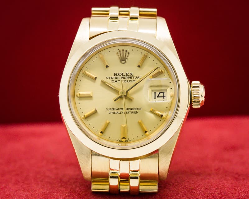 Rolex Lady Datejust 18k Yellow Gold Jubille
