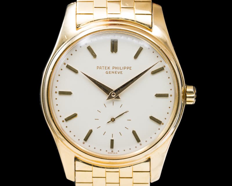 Patek Philippe Vintage Calatrava Automatic Enamel 18K Yellow Gold / Bracelet