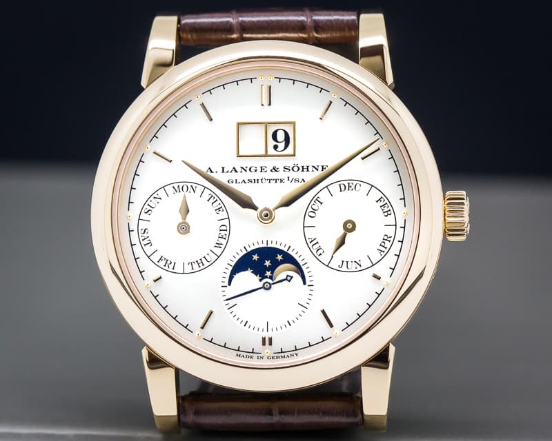 A. Lange and Sohne Saxonia Annual Calendar 18K Rose Gold 