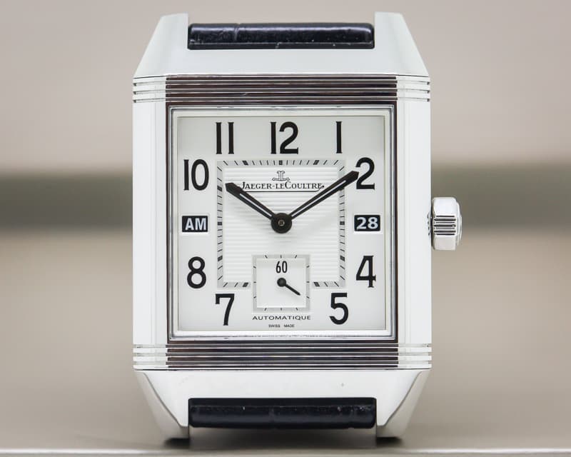Jaeger LeCoultre Reverso Squadra Hometime SS / Alligator