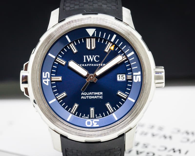 IWC Aquatimer Automatic Expedition Jacques Cousteau Blue Dial SS / Rubber