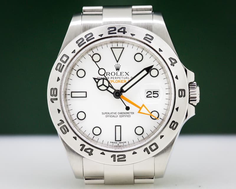 Rolex Explorer II White Dial SS / SS 