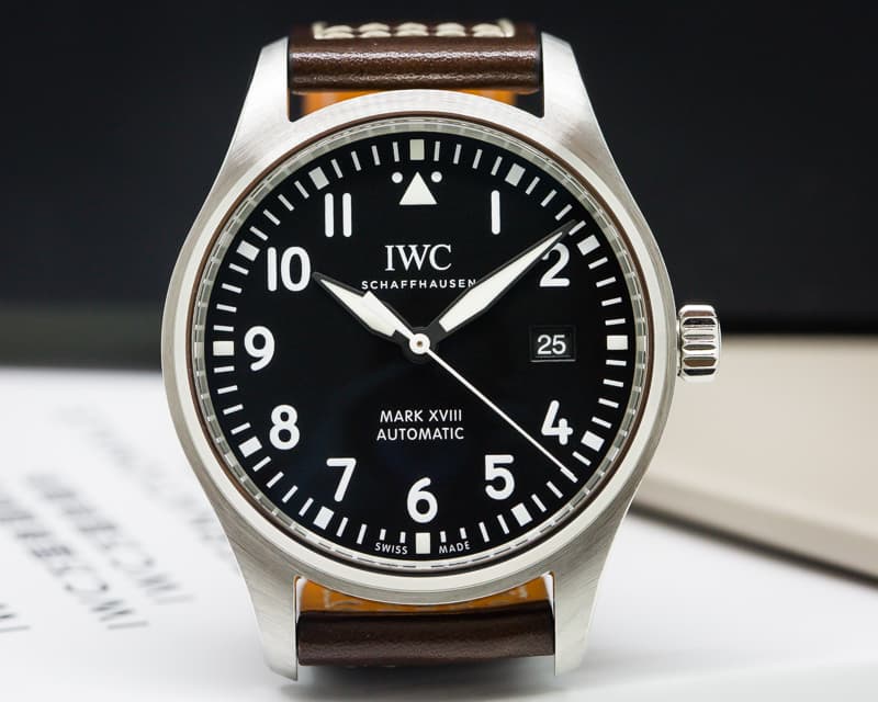 IWC Mark XVIII Black Dial SS 