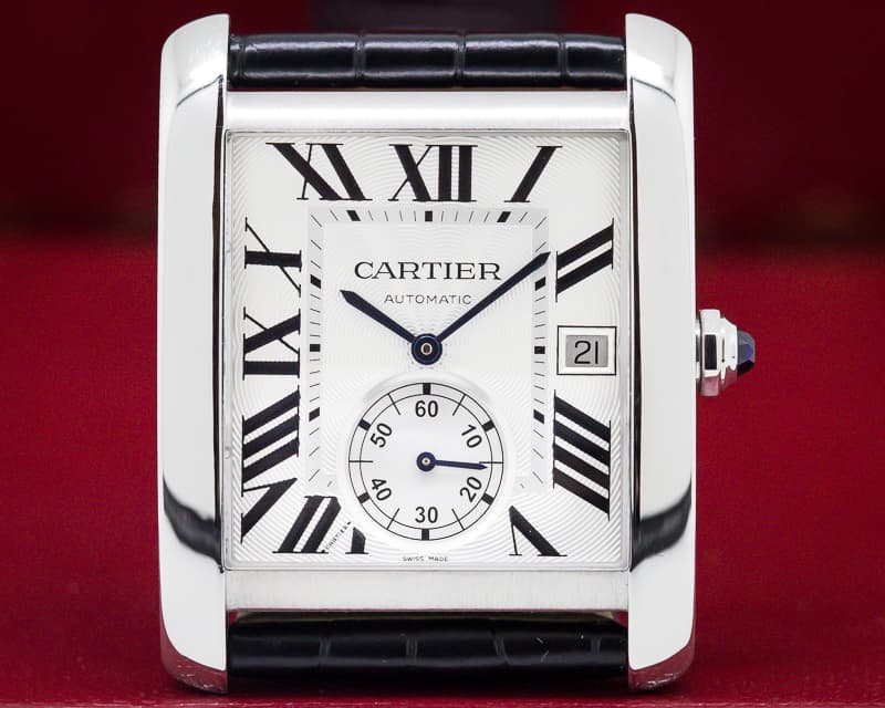 Cartier Tank MC Silver Dial SS Automatic 