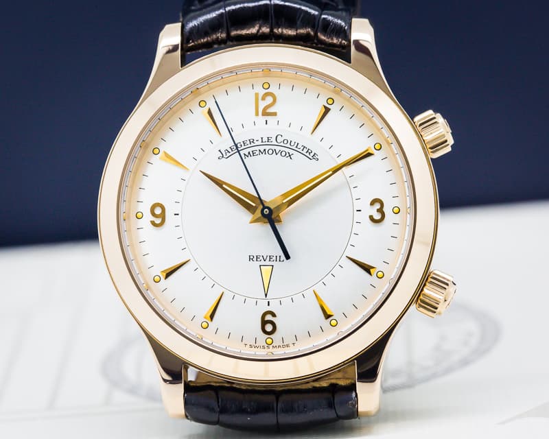 Jaeger LeCoultre Master Reveil Silver Dial 18k Rose Gold