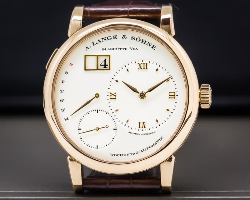 A. Lange and Sohne Lange 1 Daymatic 18K Rose Gold / Deployant 