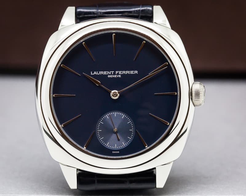 Laurent Ferrier Galet Micro-Rotor Square SS Blue Dial 