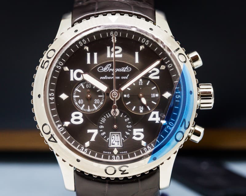 Breguet Type XXI Flyback SS / Alligator Brown Dial UNWORN