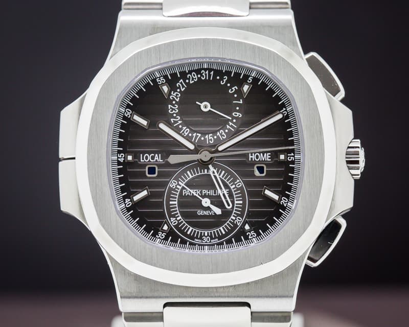 Patek Philippe Nautilus Travel Time Chronograph Grey Dial SS / SS