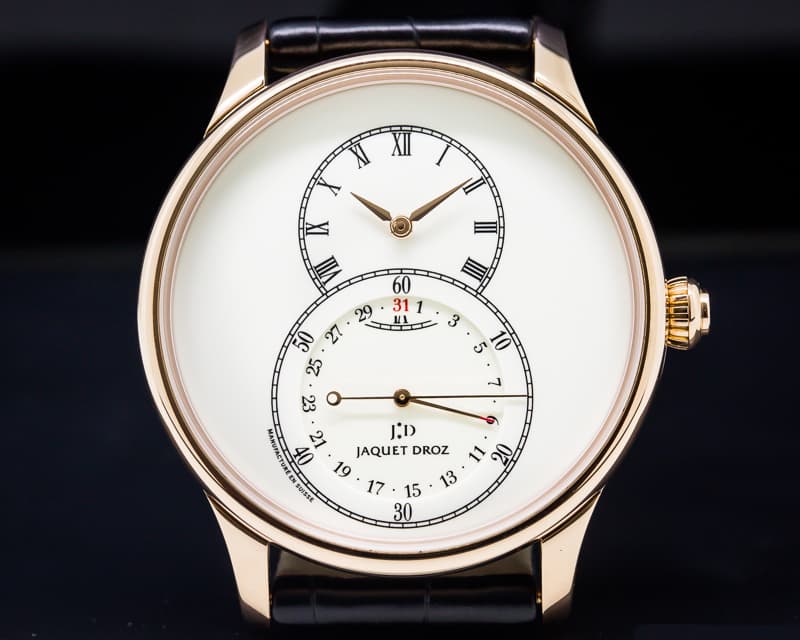 Jaquet Droz Grande Seconde Quantieme Automatic Rose Gold Ivory Dial