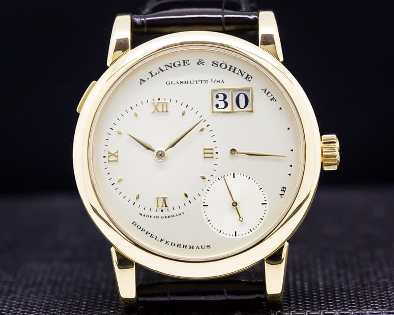 A. Lange and Sohne Lange 1 Yellow Gold Champagne Dial 