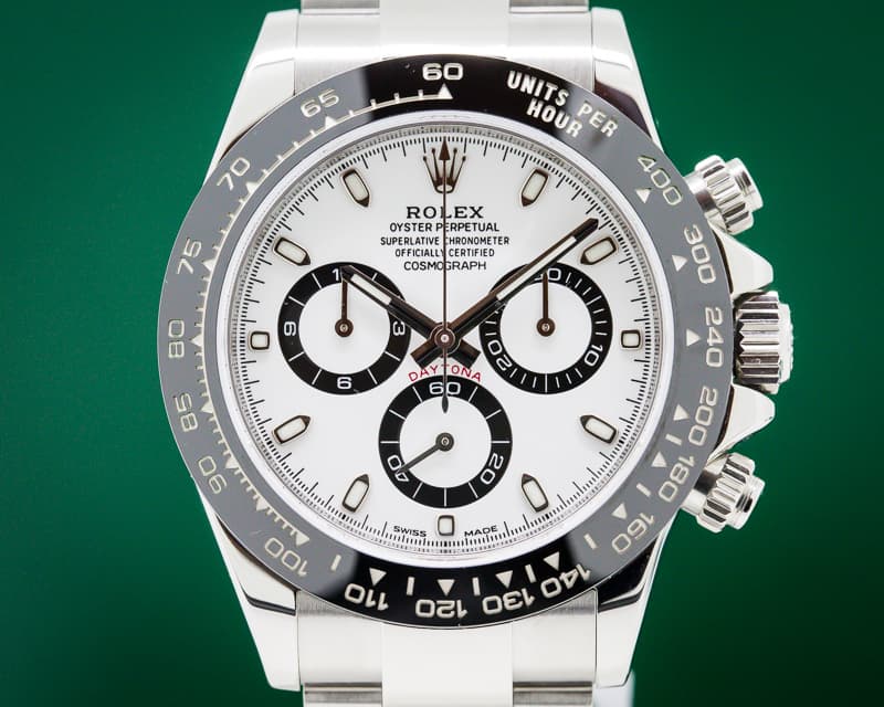 Rolex Daytona Ceramic Bezel SS / White Dial