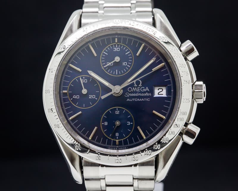 Omega Speedmaster Chronograph Blue Dial 