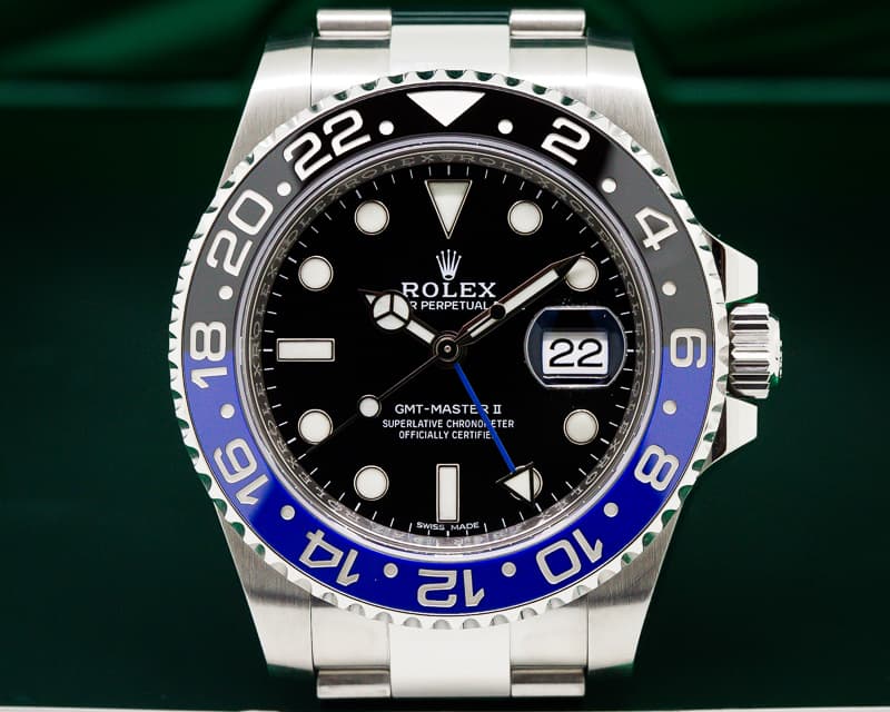 Rolex GMT Master II Ceramic Black & Blue SS 