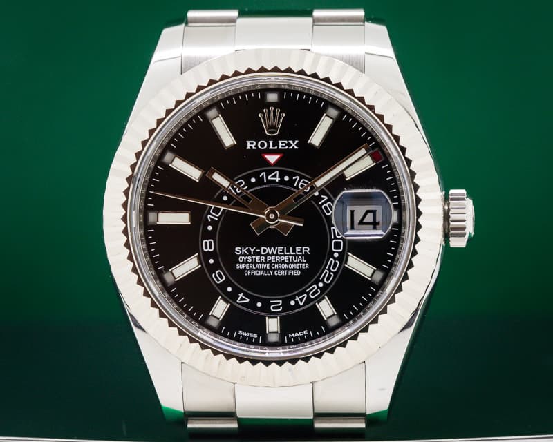 Rolex Sky Dweller Steel Black Dial 