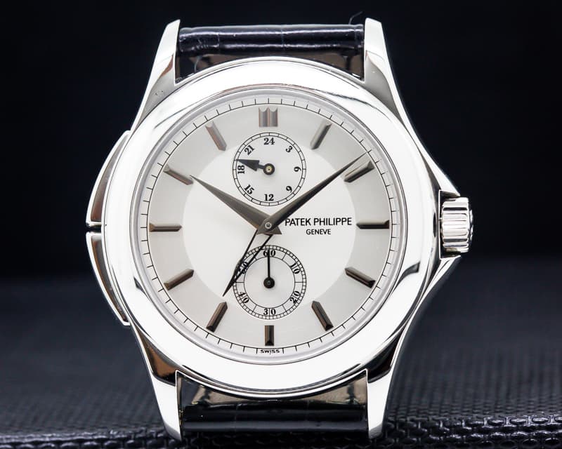Patek Philippe Travel Time Manual Silver Dial Platinum 