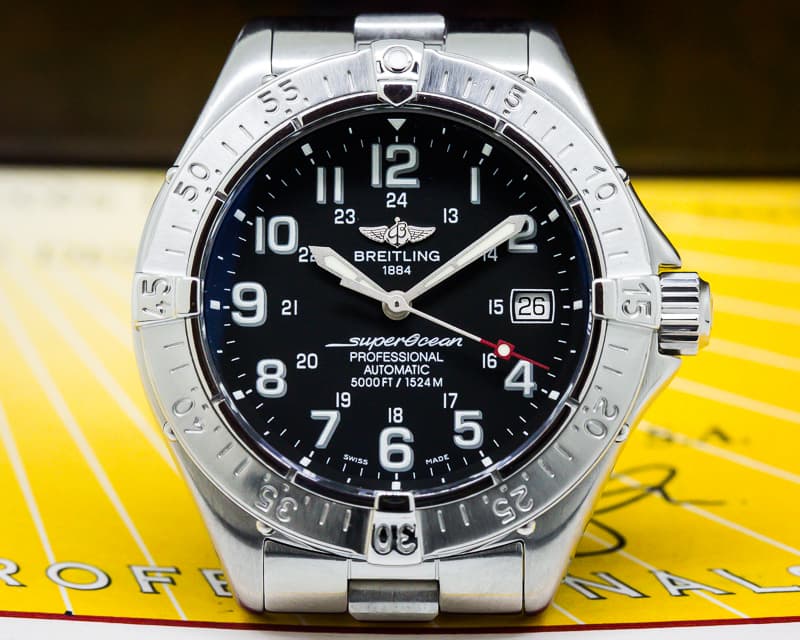 Breitling SuperOcean SS / SS Black Dial