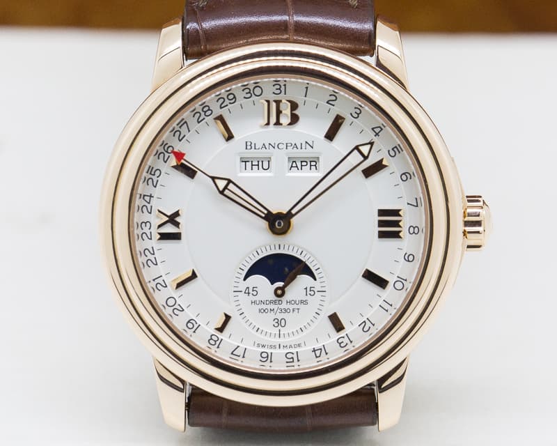 Blancpain Complete Calendar Half Hunter 18K Rose Gold Limited
