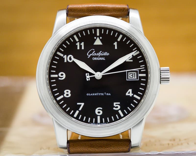 Glashutte Original Senator Navigator Date SS Black Dial 