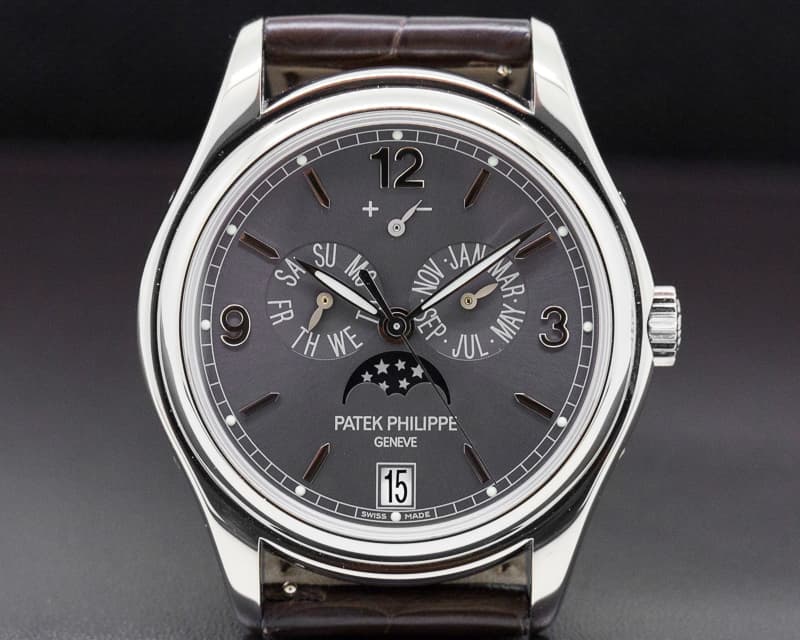 Patek Philippe Annual Calendar Grey Dial White Gold
