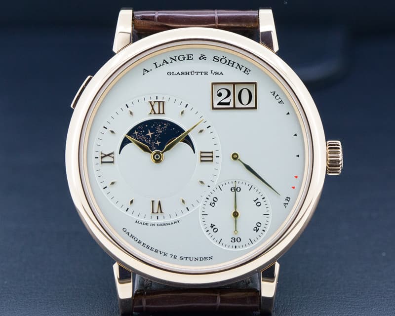 A. Lange and Sohne Grande Lange 1 Moon Rose Gold 