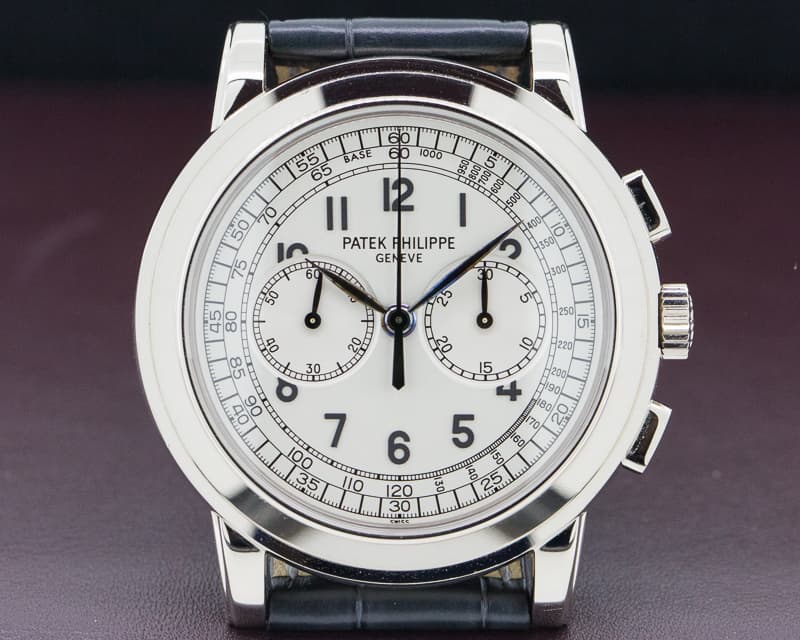 Patek Philippe 5070 White Gold Chronograph UNPOLISHED 