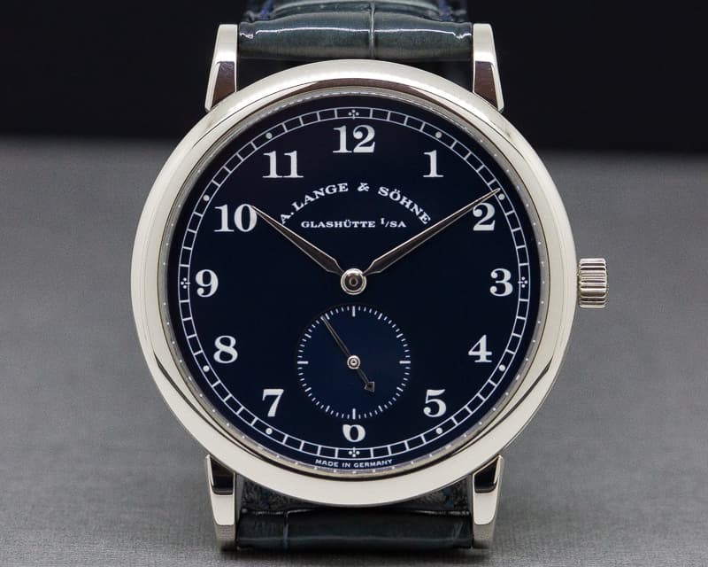 A. Lange and Sohne 1815 18K White Gold Blue Dial 