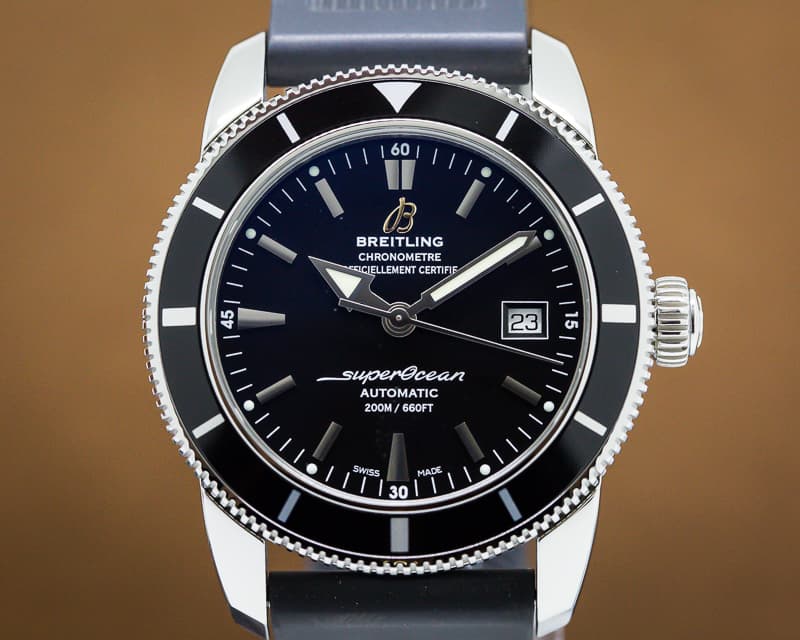 Breitling Super Ocean Pro Black Dial / Leather