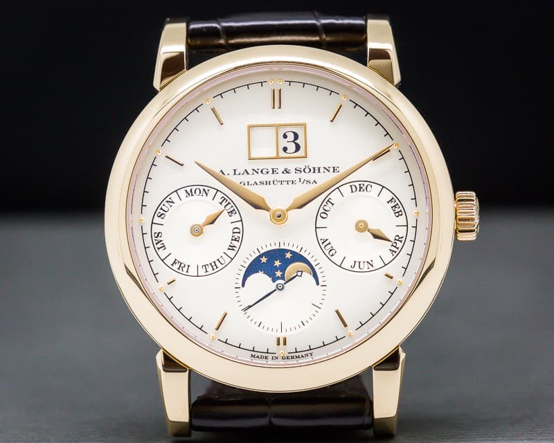 A. Lange and Sohne Saxonia Annual Calendar 18K Rose Gold 