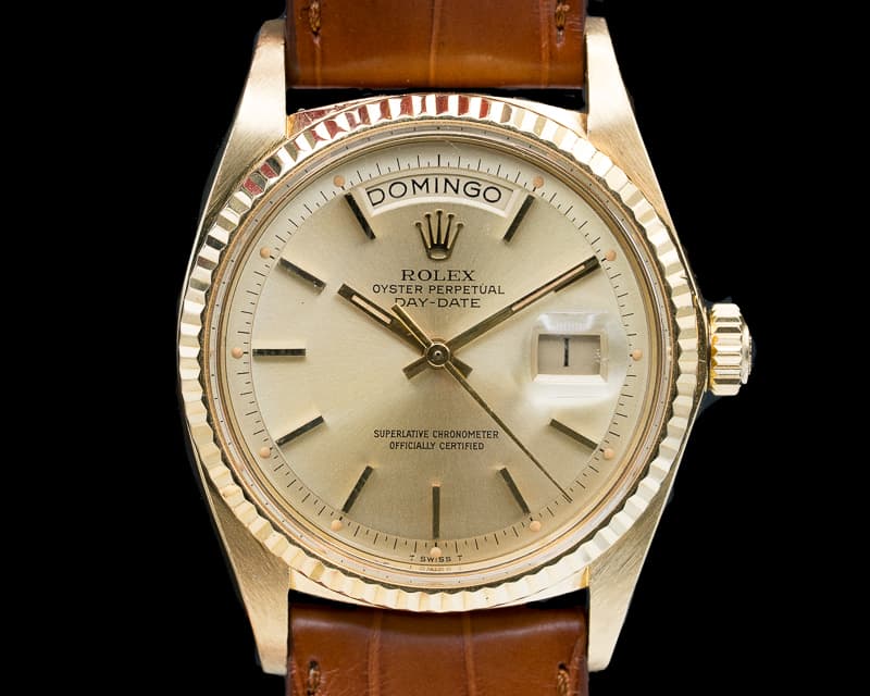 Rolex Oyster Perpetual Day Date 18K Yellow Gold