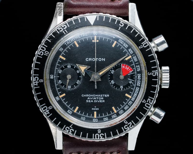 Croton Vintage Chronomaster Aviator Sea Diver SS