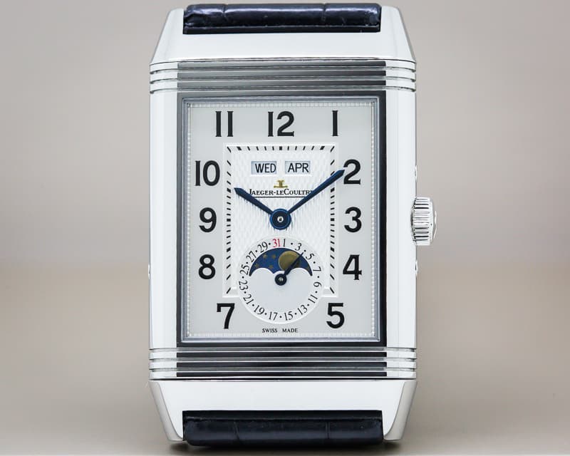 Jaeger LeCoultre Reverso Grande Calendar SS Silver Dial 