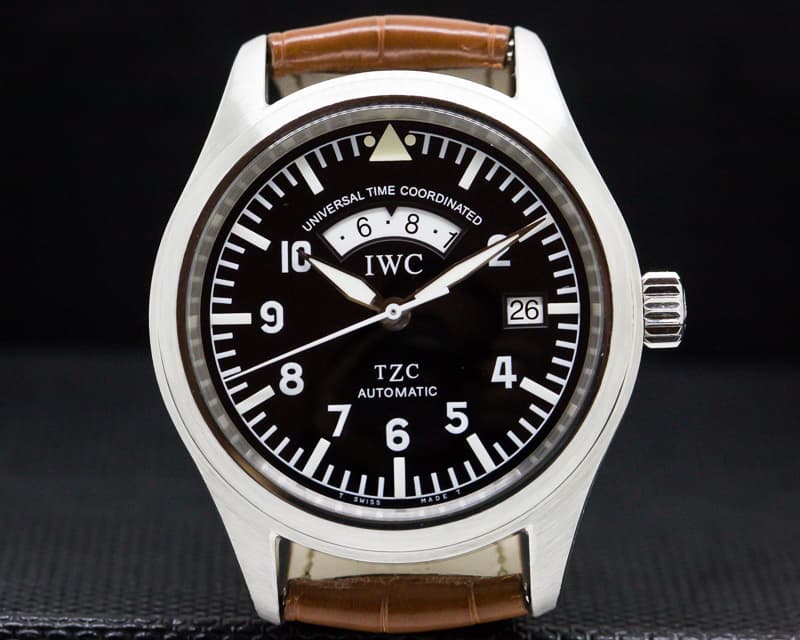 IWC UTC Black Dial SS