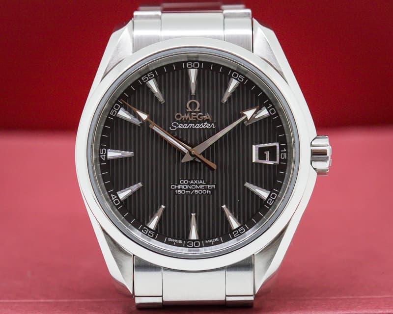 Omega Aqua Terra Co-Axial Date Black Dial SS / SS 