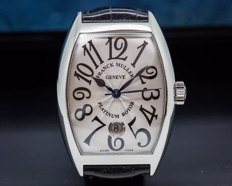Franck Muller Cintree Curvex SS Platinum Rotor Automatic Silver Dial  

