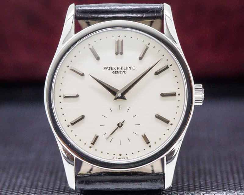 Patek Philippe Calatrava Platinum Silver Dial PATEK SERVICED