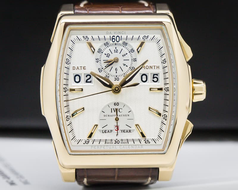 IWC Da Vinci Perpetual Digital Date Month Chronograph 18k Rose Gold