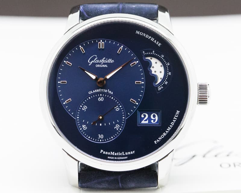 Glashütte Original PanoMatic Lunar SS Blue Dial