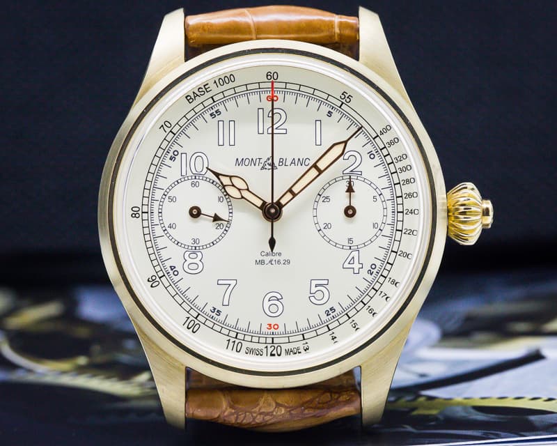 Montblanc 1858 Monopusher Chronograph Tachymeter Bronze LIMITED UNWORN