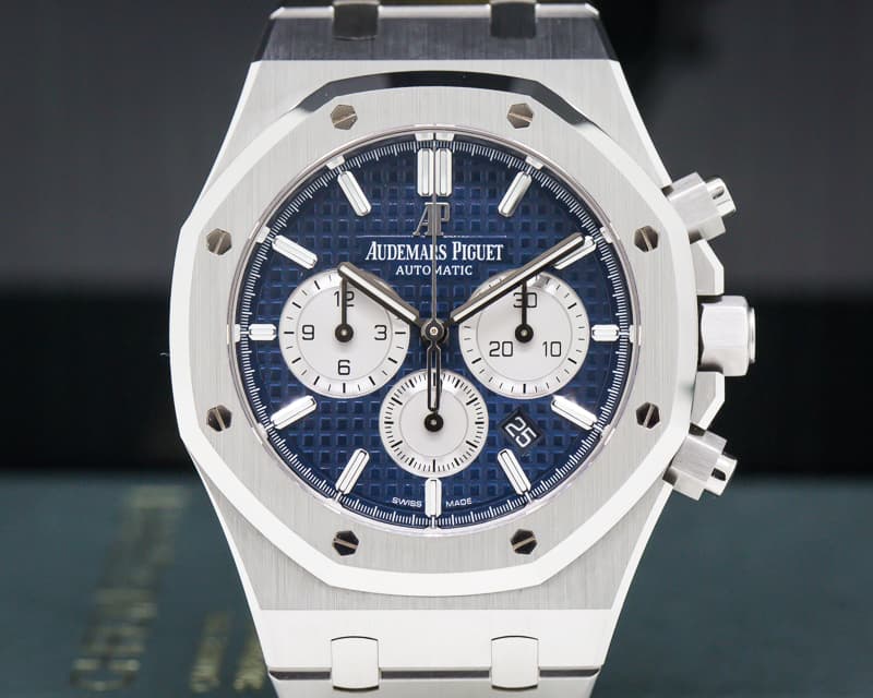 Audemars Piguet Royal Oak Chronograph blue Dial SS 41mm NEW STYLE